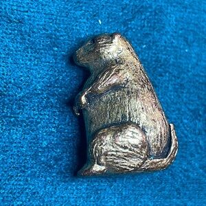 Small Adorable Gopher Pin Brooch
